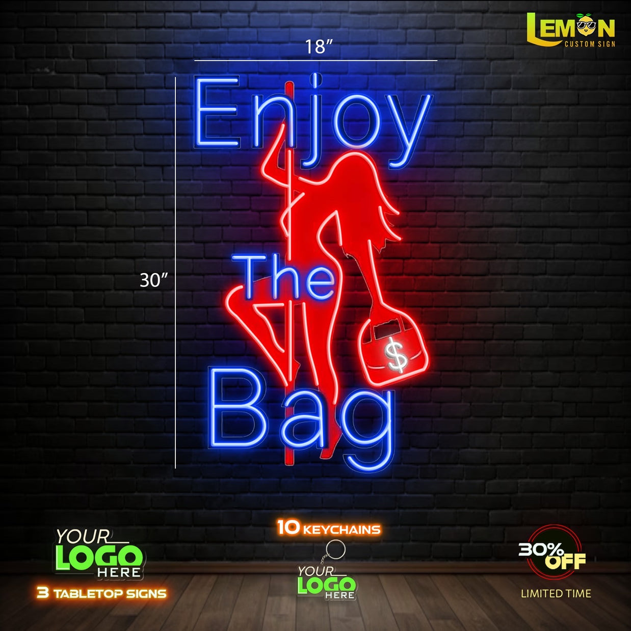 ENJOY THE BAG | LED NEON SIGN