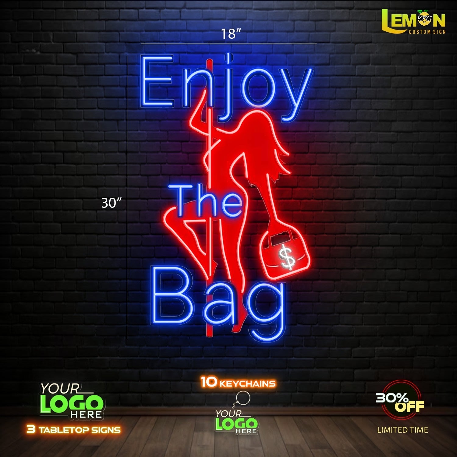 ENJOY THE BAG | LED NEON SIGN