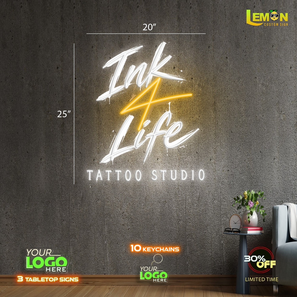 INK 4 LIFE | LED NEON SIGN (Copy)