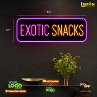 EXOTIC SNACKS | LED NEON SIGN