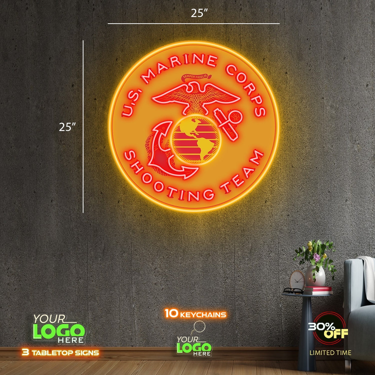 US MARINE CORPS| LED NEON SIGN
