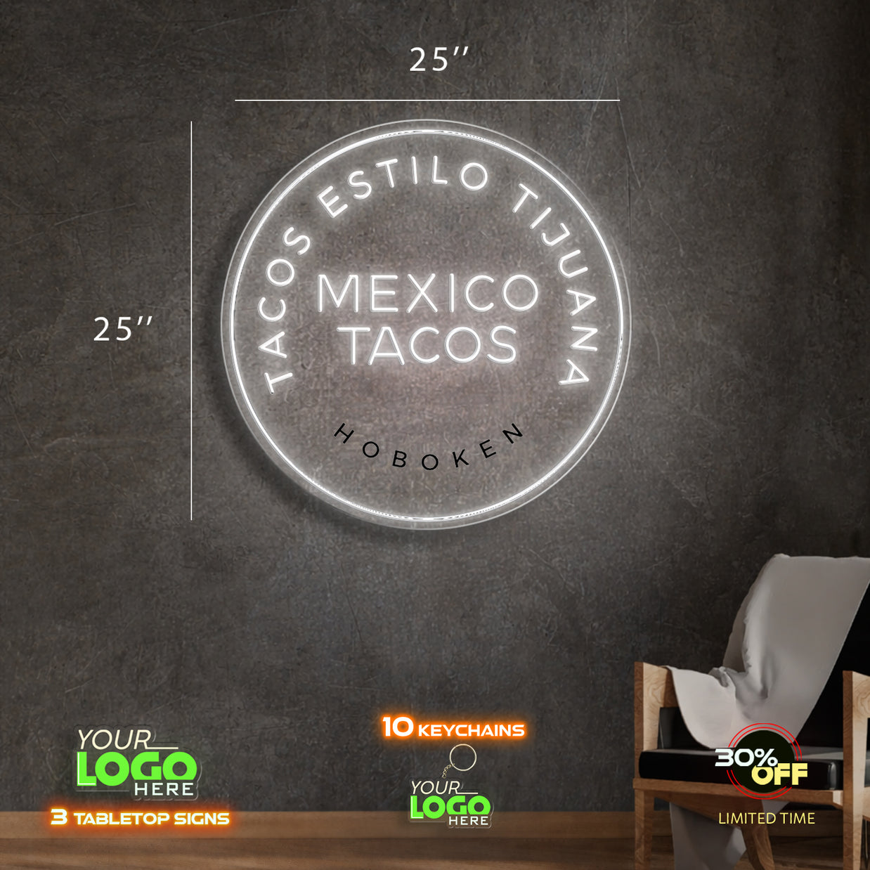 TACOS ESTILO TIJUANA | LED NEON SIGN