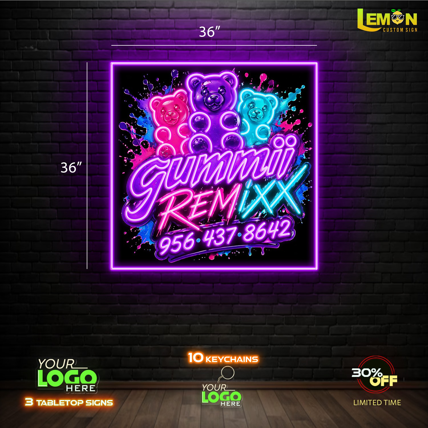 Gummii Remixx | LED NEON SIGN