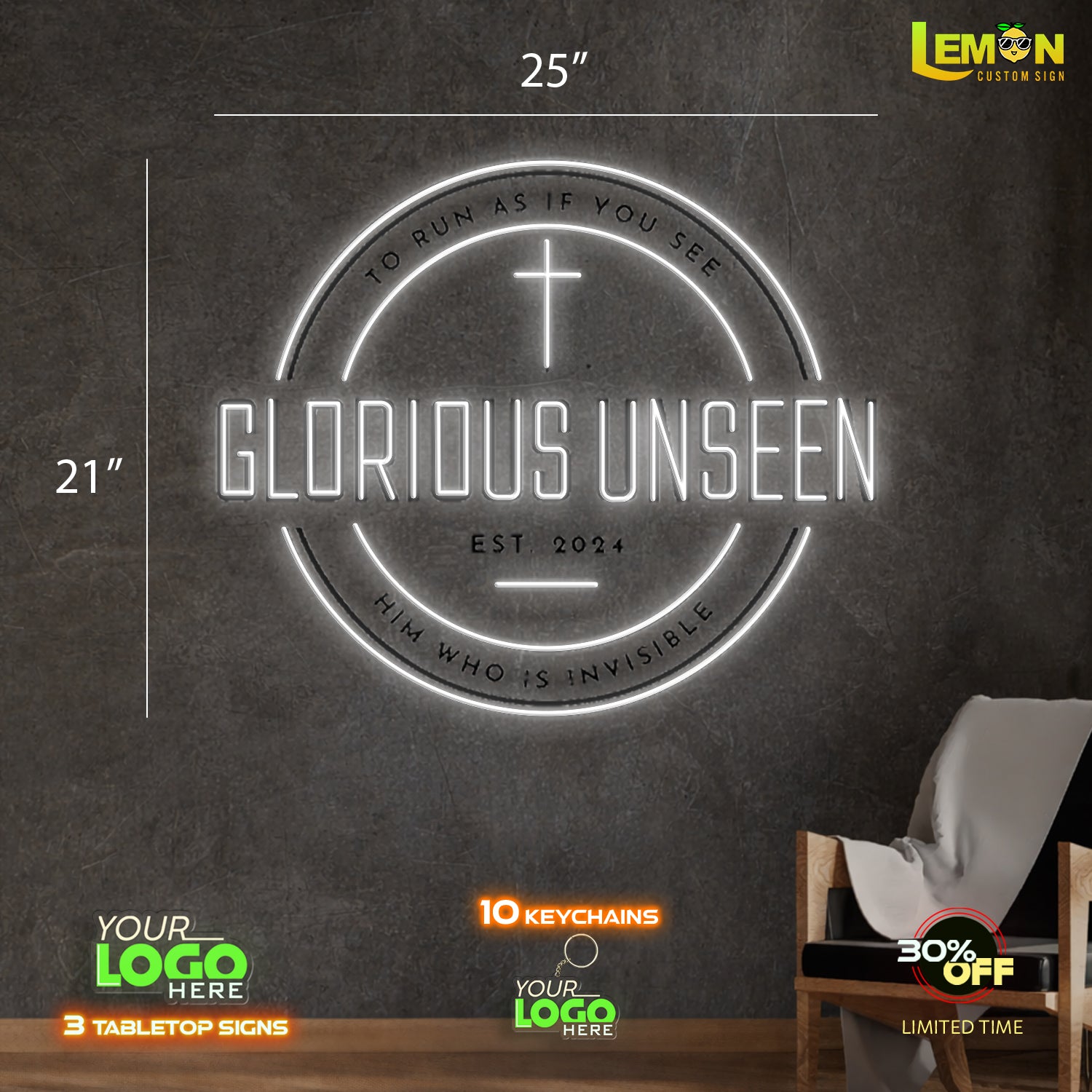 GLORIOUS UNSEEN | LED NEON SIGN