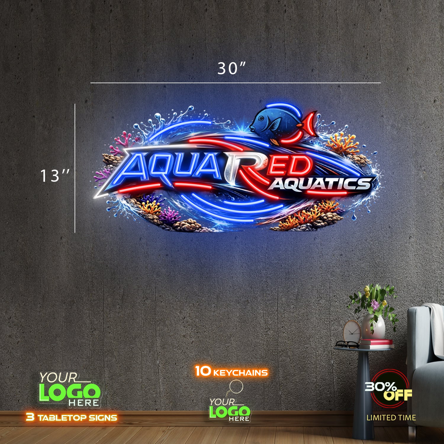 AQUARED  | LED NEON SIGN