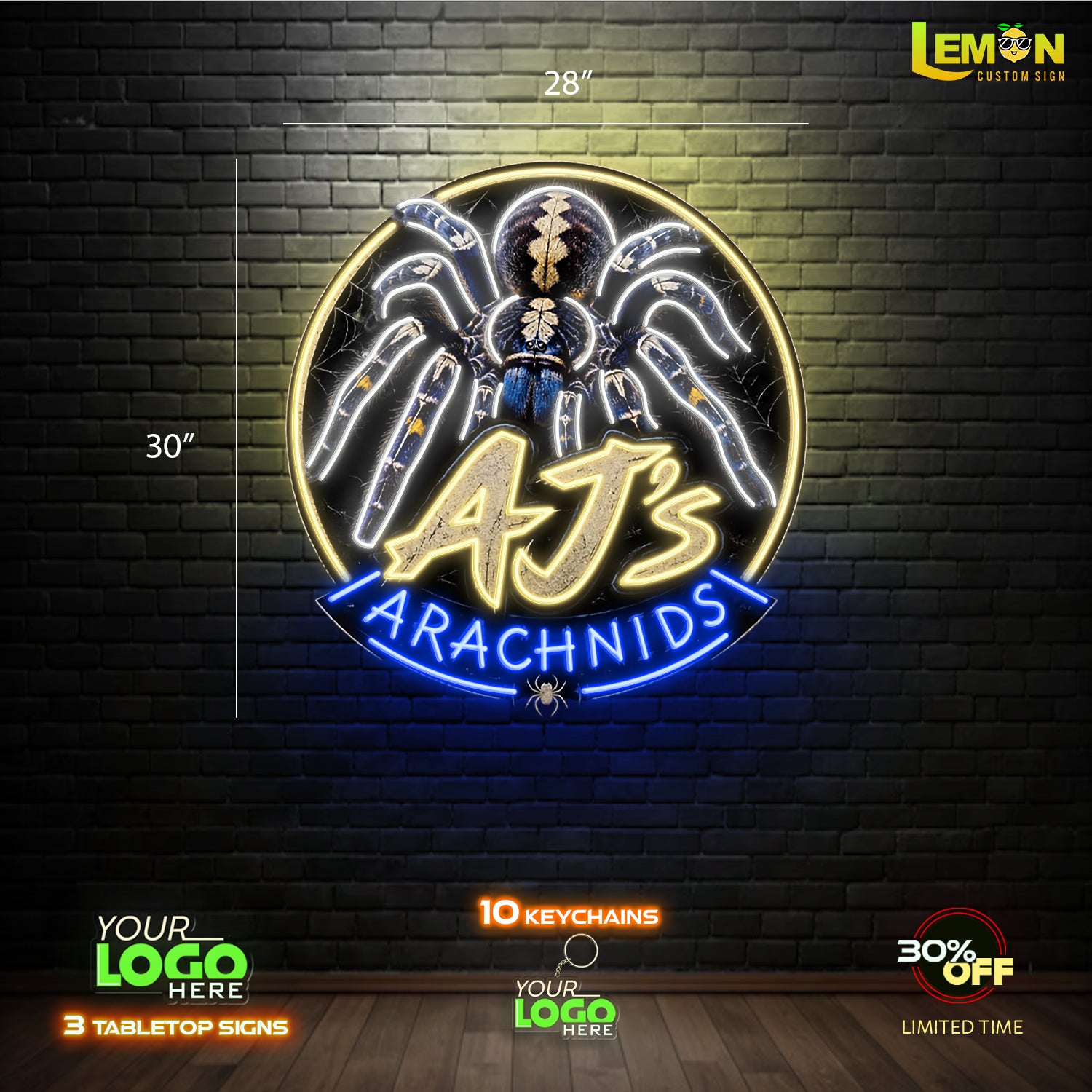 AJ'S ARACHNIDS  | LED NEON SIGN