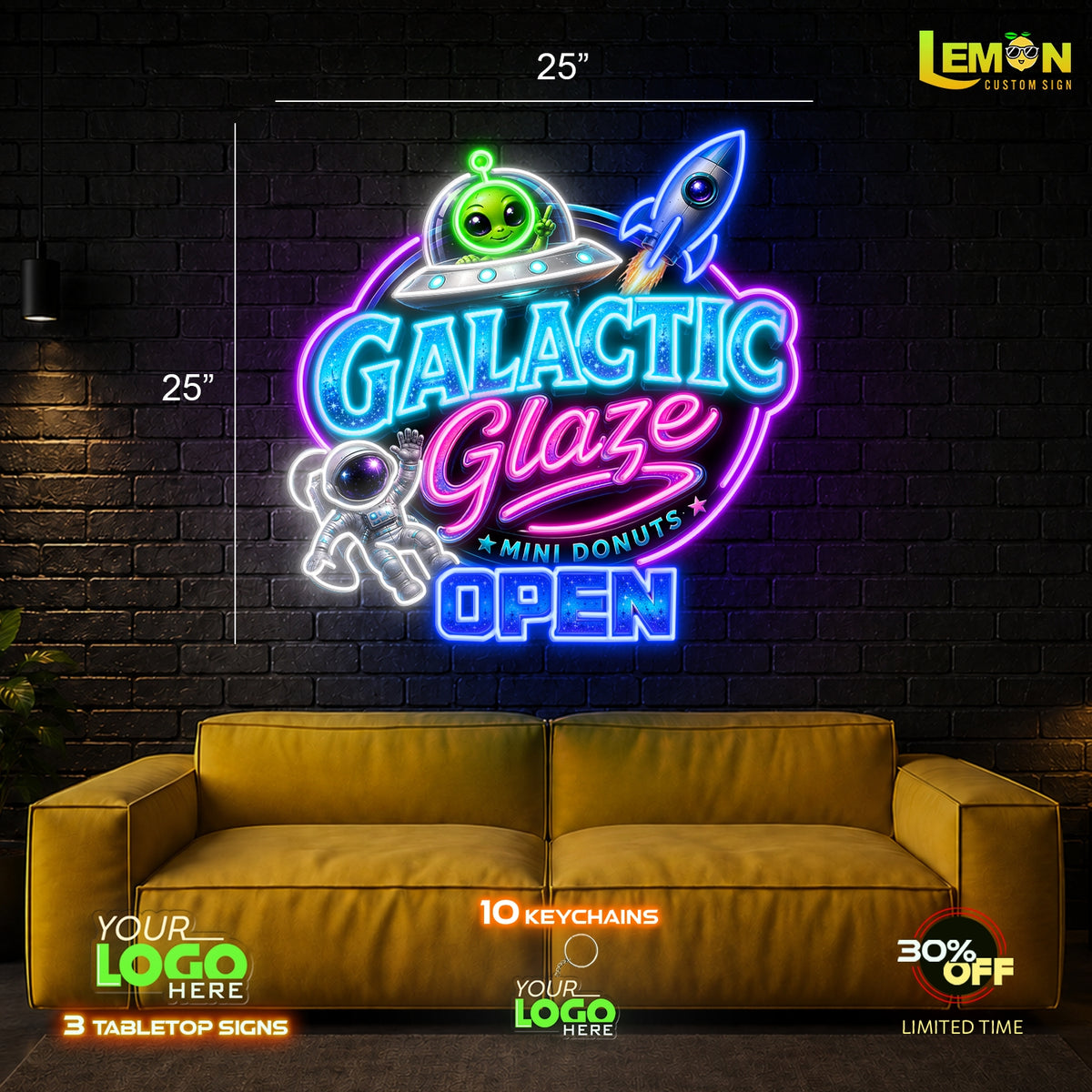GALACTIC GLAZE  | LED NEON SIGN