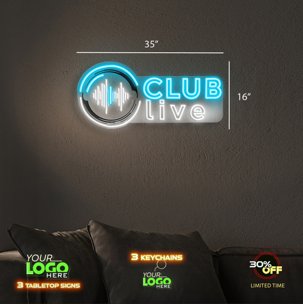 Club Live | LED NEON SIGN