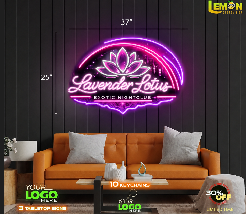 Lavender Lotus | LED NEON SIGN