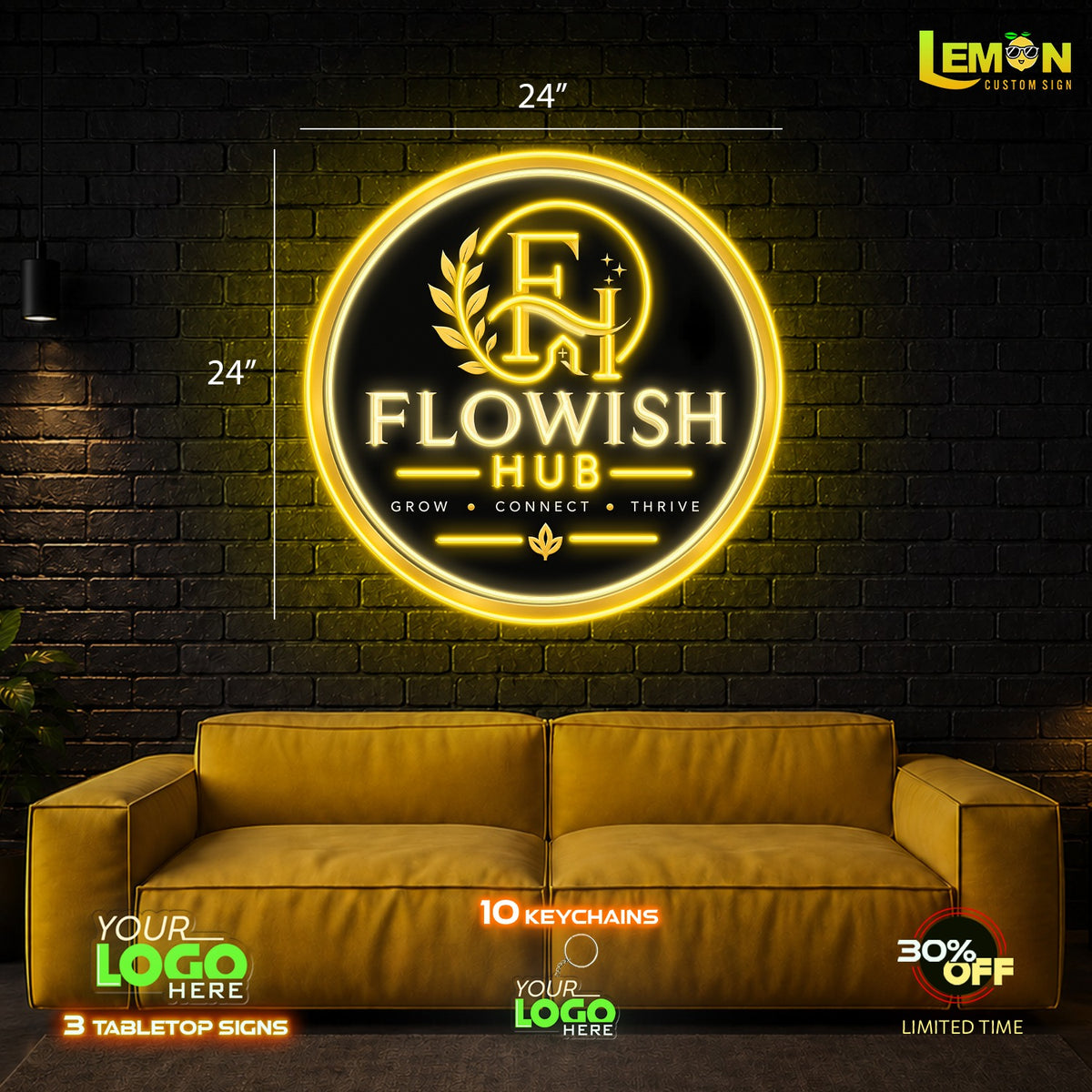 FLOWISH HUB | LED NEON SIGN