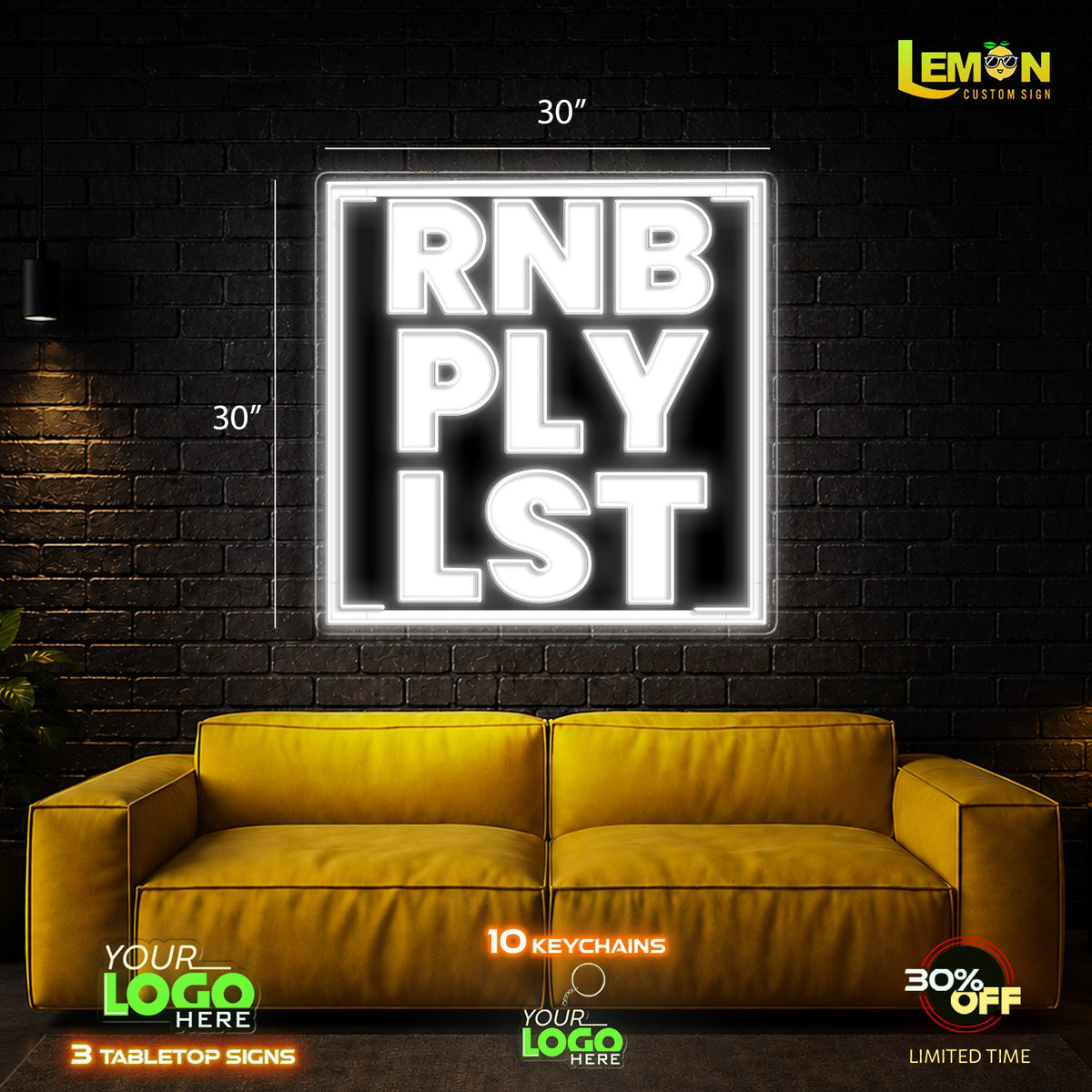 RNB & BOOGA | Led Neon Sign (RGB LED - 2 SIGNS)