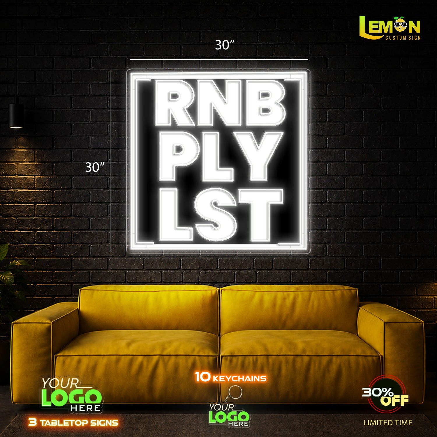 RNB & BOOGA | Led Neon Sign (RGB LED - 2 SIGNS)