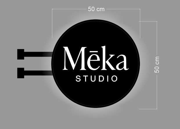 MEKA STUDIO (2 signs) | ILLUMINATED BLADE  SIGN
