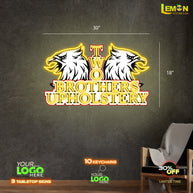 TWO BROTHERS UPHOLSTERY | LED NEON SIGN (RGB LIGHT)