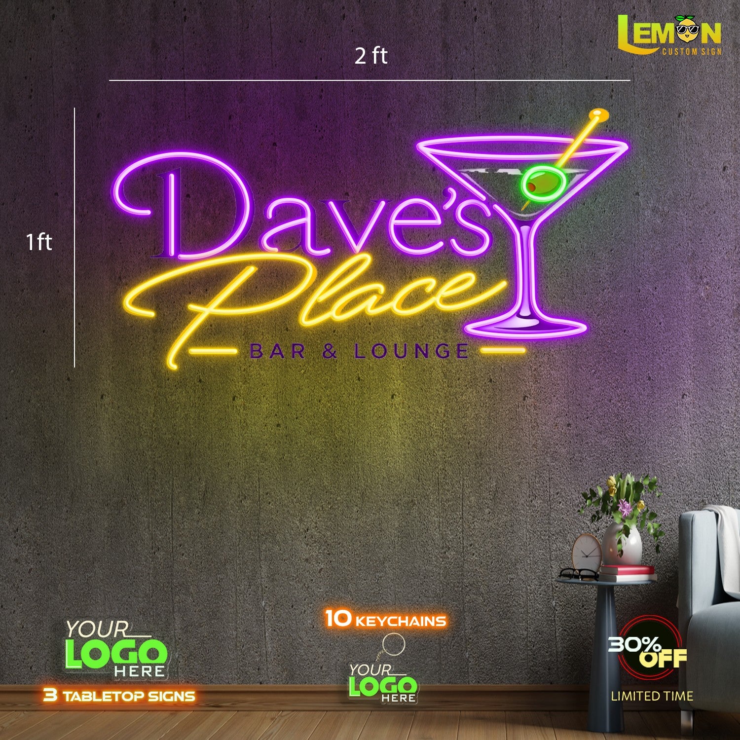 Dave's Place | LED NEON SIGN