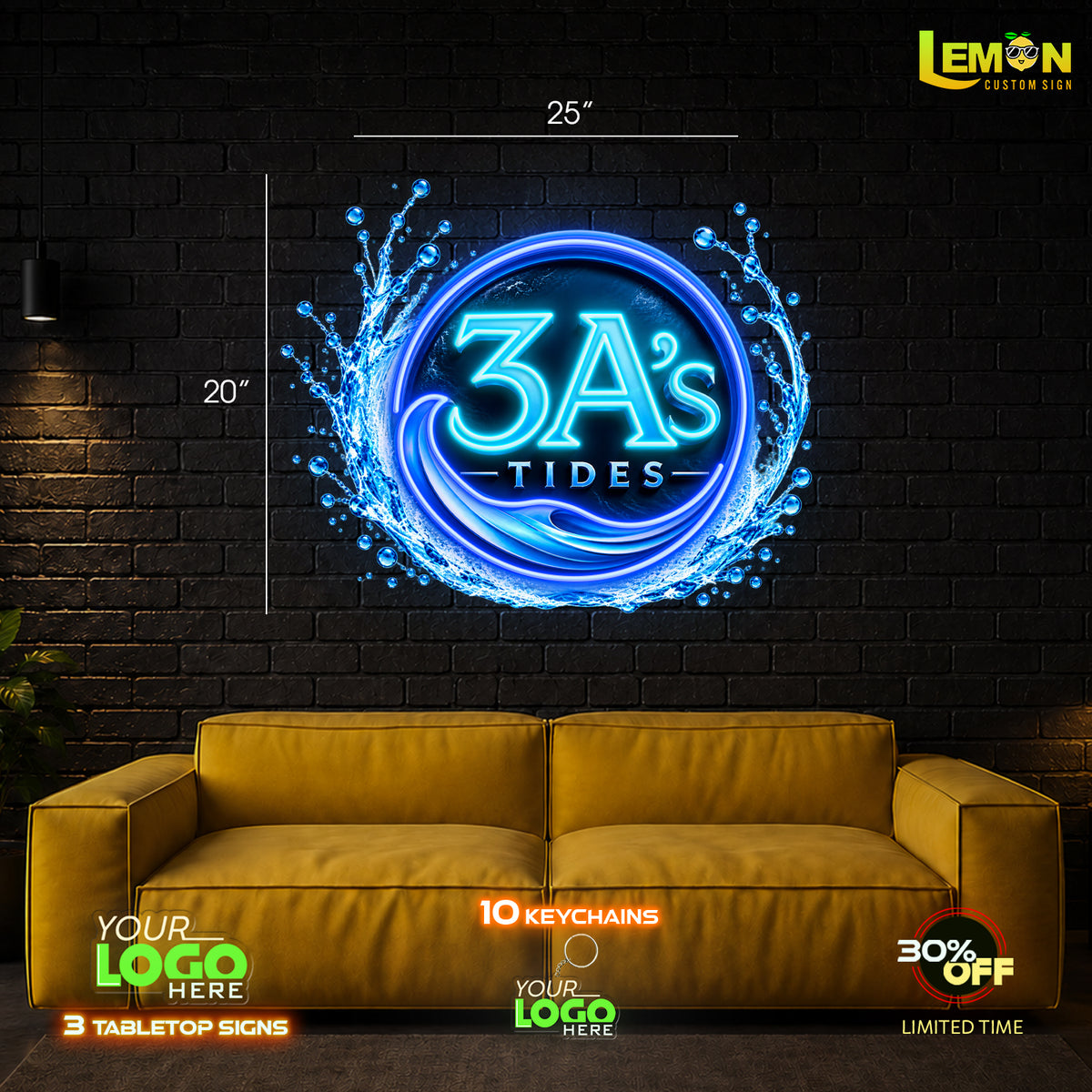 3A'S TIDES | LED NEON SIGN