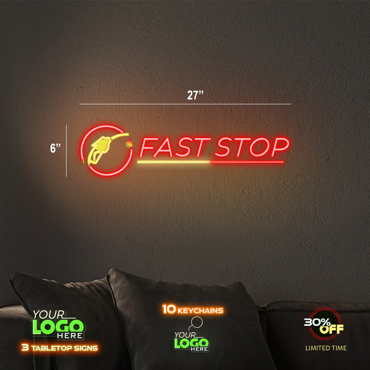 Fast Stop | LED NEON SIGN