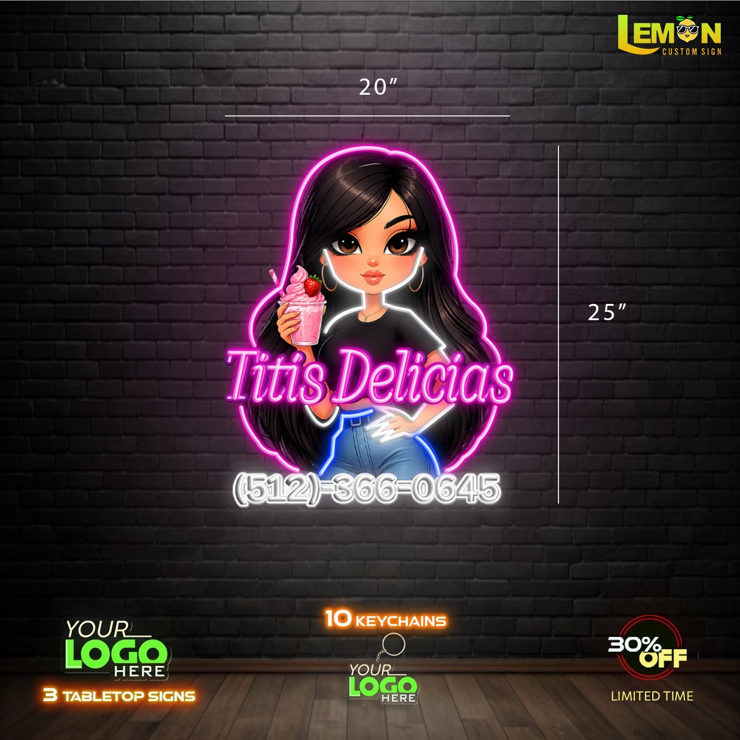 Titis Delicias | LED NEON SIGN