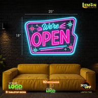We're OPEN | LED NEON SIGN