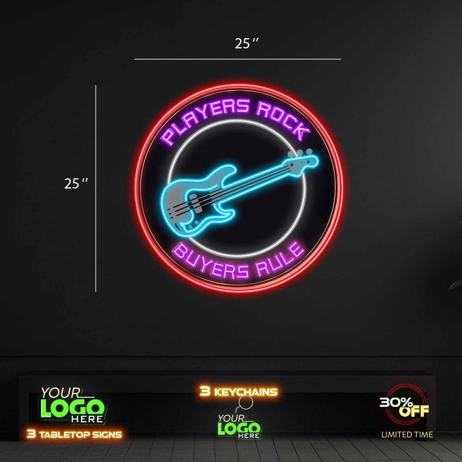 PLAYERS ROCK | LED NEON SIGN
