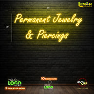 Permanent Jewelry & Piercings | LED NEON SIGN
