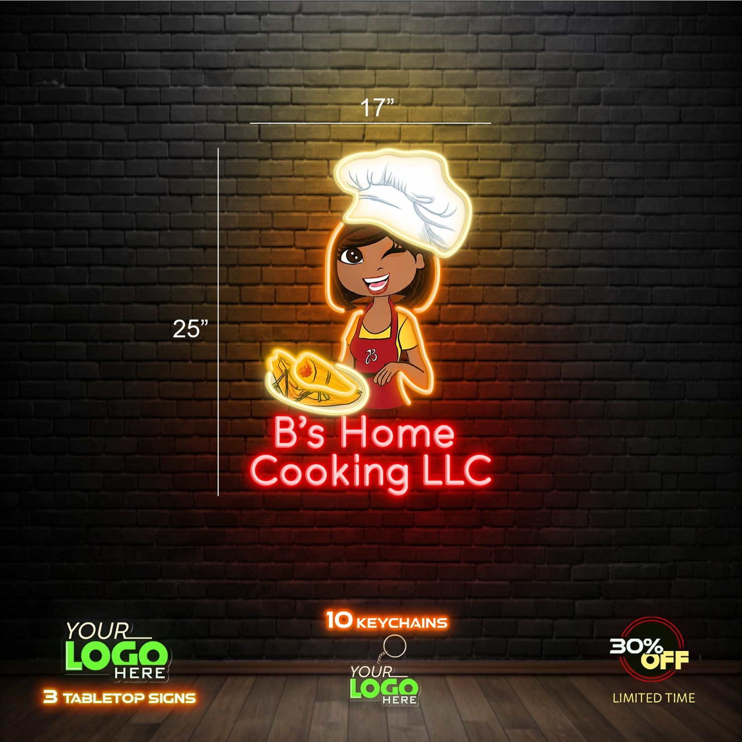 B's Home Cooking llc | LED NEON SIGN