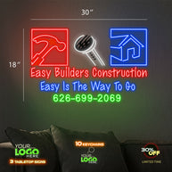 Easy Builders Construction | LED NEON SIGN