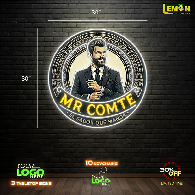 MR COMTE | LED NEON SIGN (OUTDOOR SIGN)