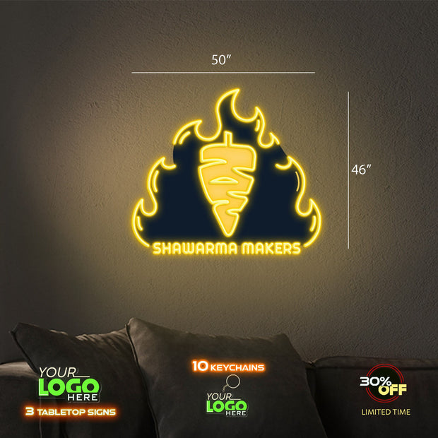 SHAWARMA MAKERS | LED NEON SIGN
