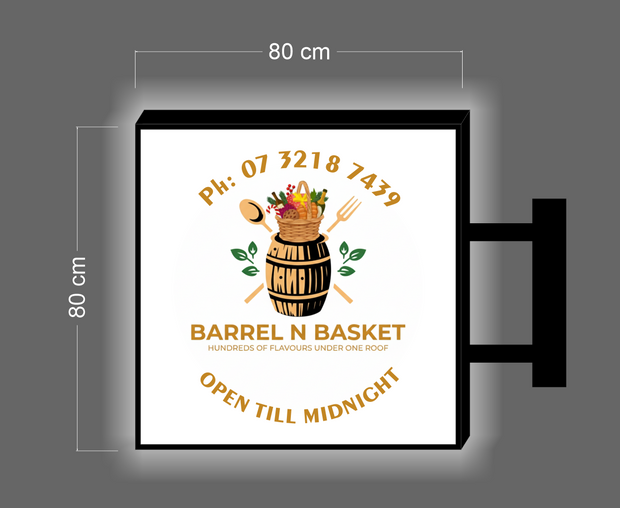 BARREL N BASKET| ILLUMINATED BLADE  SIGN2