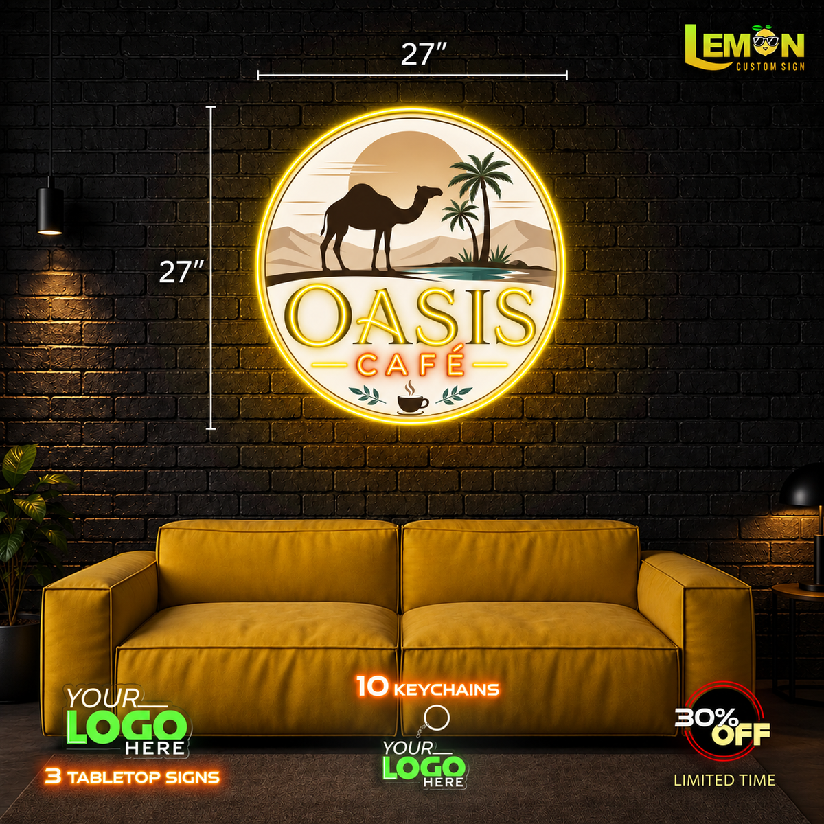 OASIS CAFÉ| LED NEON SIGN
