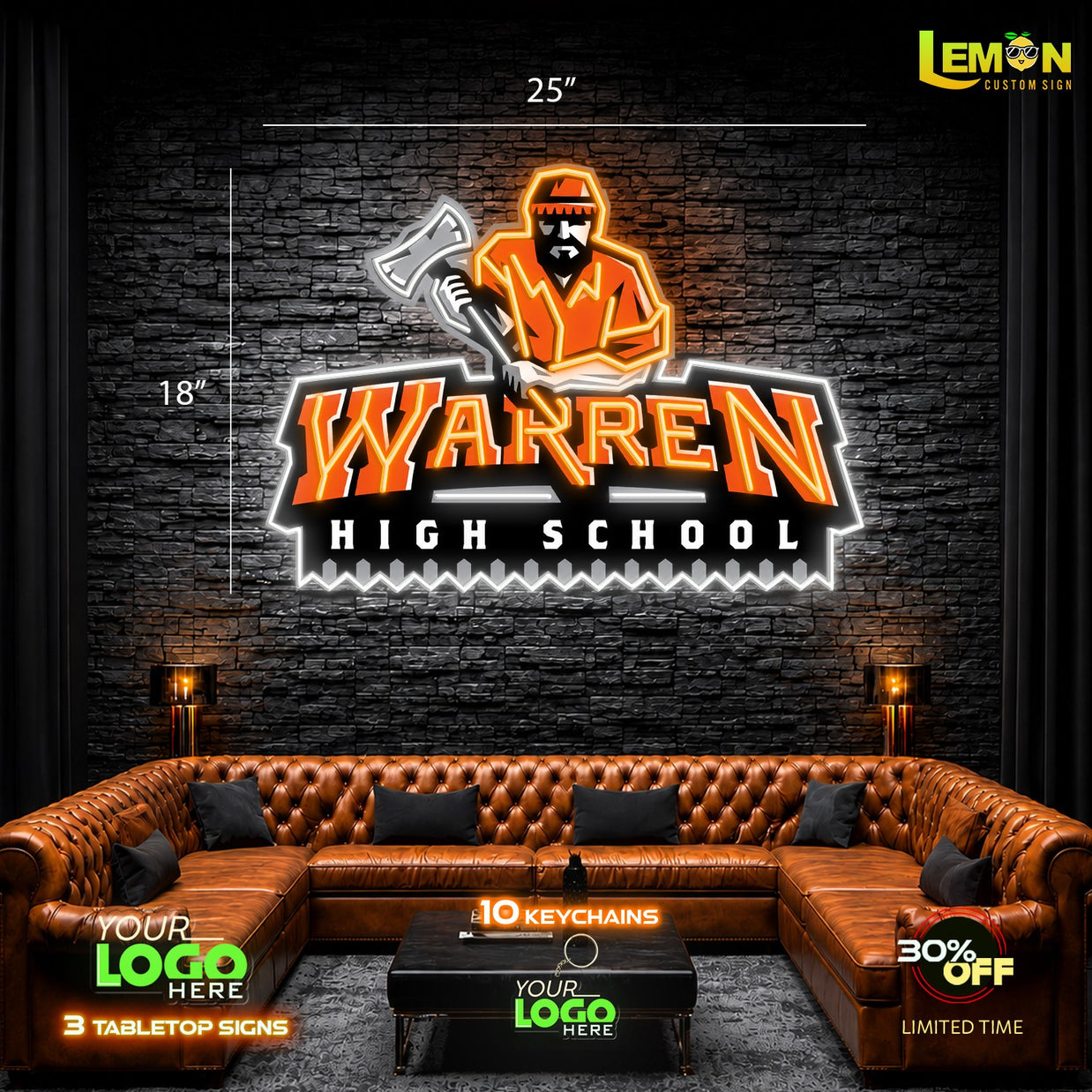 Warren high school |Led Neon Sign