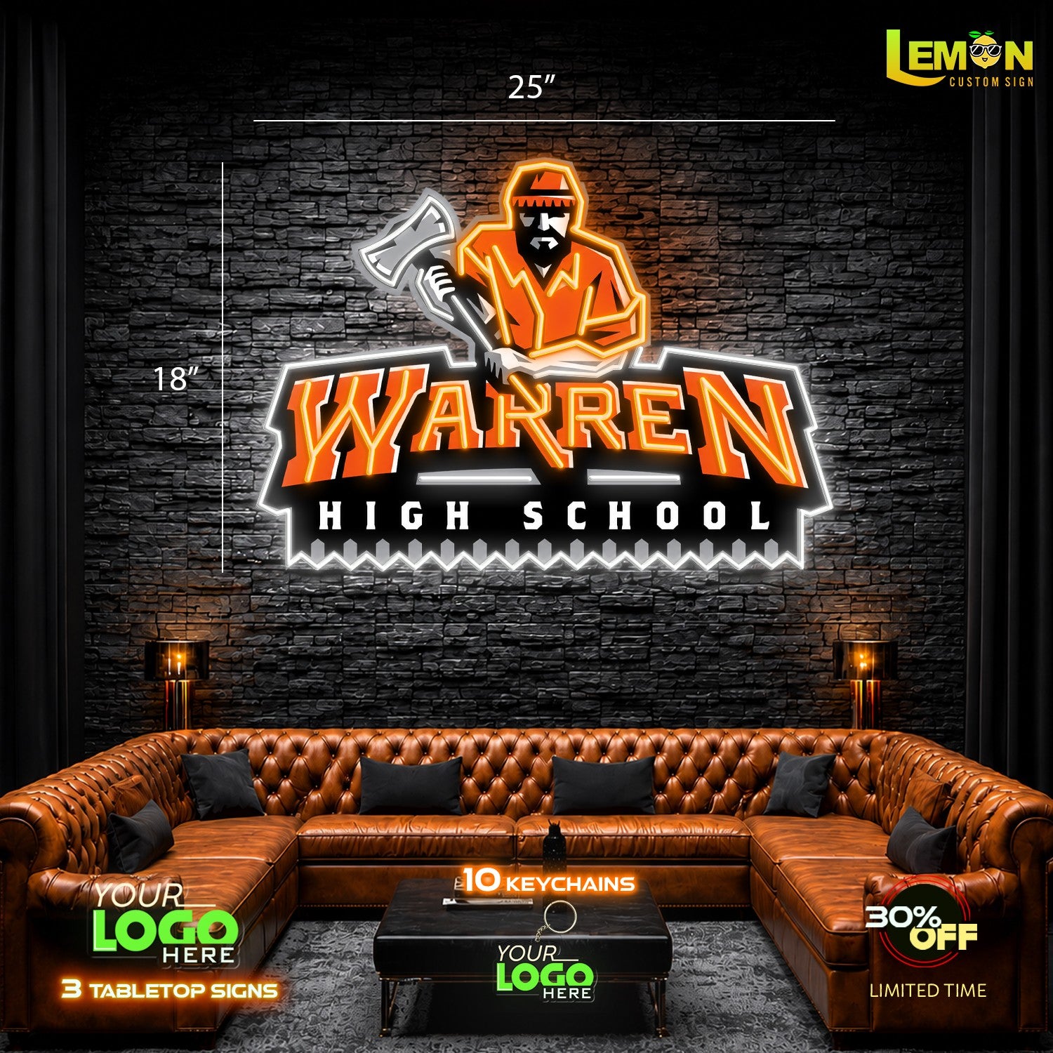 Warren high school |Led Neon Sign
