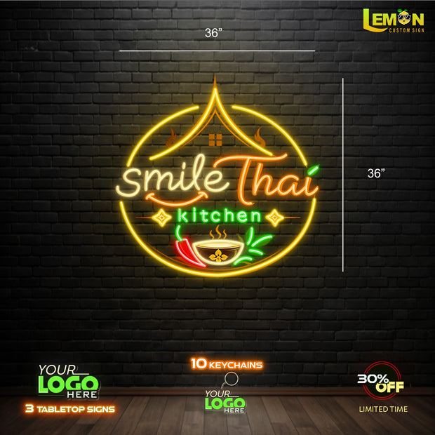 Smile Thai Kitchen | LED NEON SIGN (OUTDOOR)