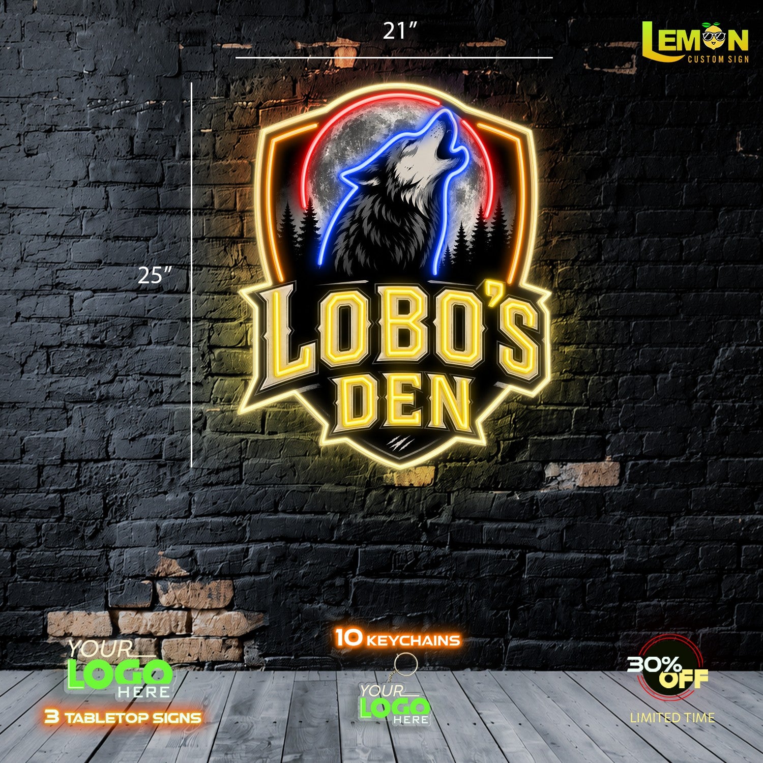 LOBO DEN'S | LED NEON SIGN