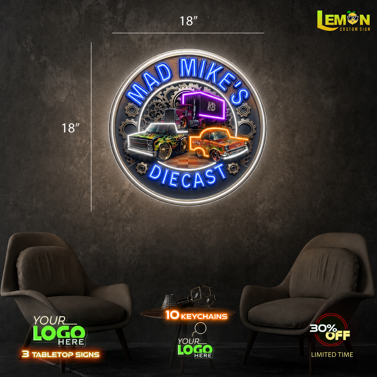 MAD MIKE'S | LED NEON SIGN