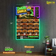 SWAMP SHACK| LED NEON SIGN ( OUTDOOR SIGN and EXPRESS SHIPPING)