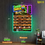 SWAMP SHACK| LED NEON SIGN ( OUTDOOR SIGN)