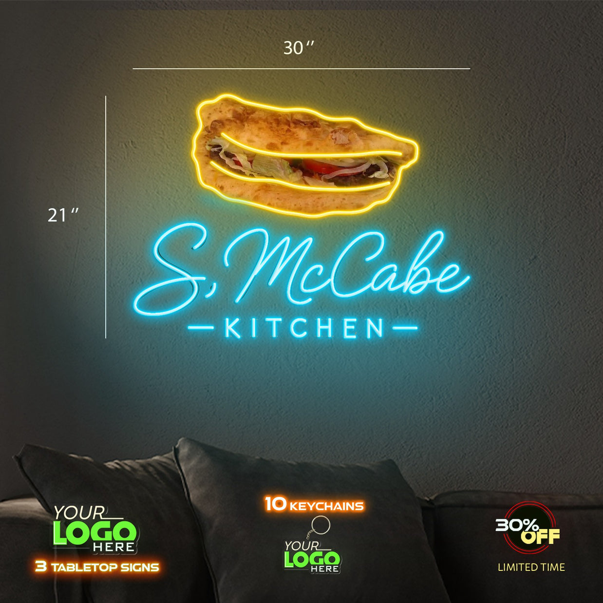 S. MCCABE Kitchen | LED NEON SIGN