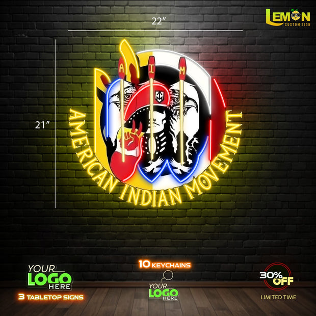 AMERICAN INDIAN MOVEMENT | LED NEON SIGN
