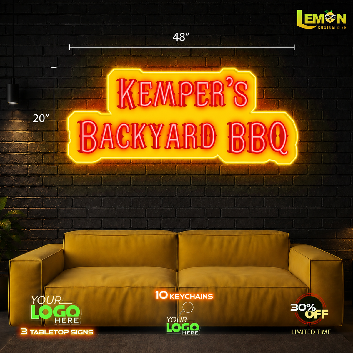 Kempers Backyard BBQ | LED NEON SIGN
