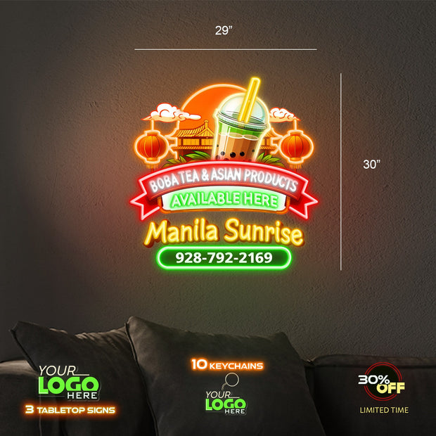 Boba Tea and Asian Products | LED NEON SIGN