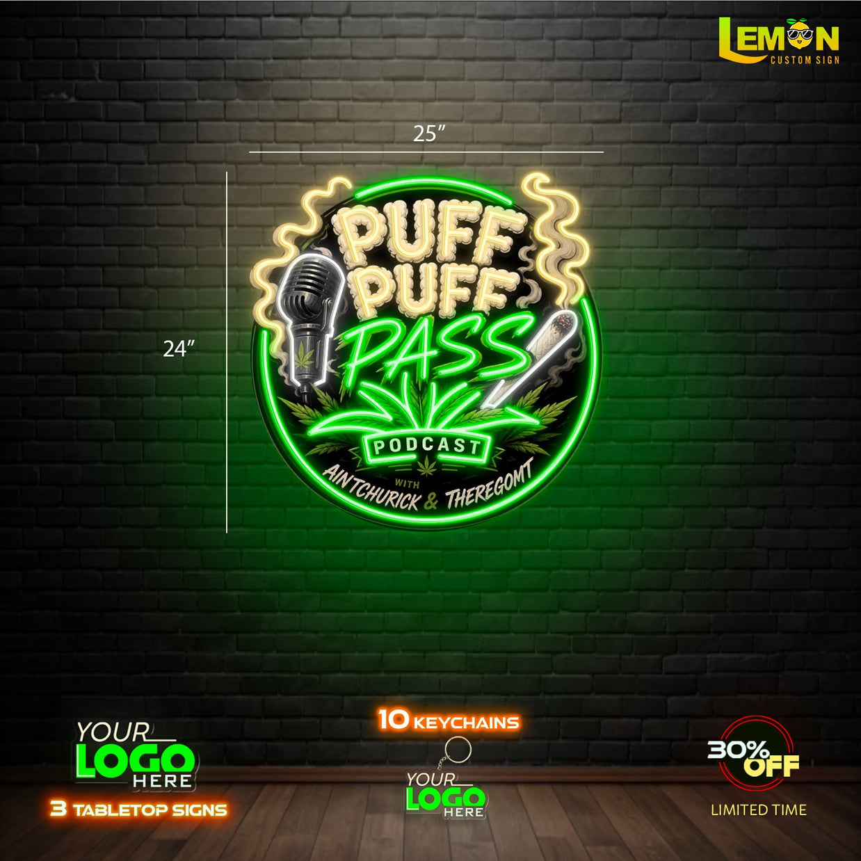 PUFF PUFF PASS | LED NEON SIGN