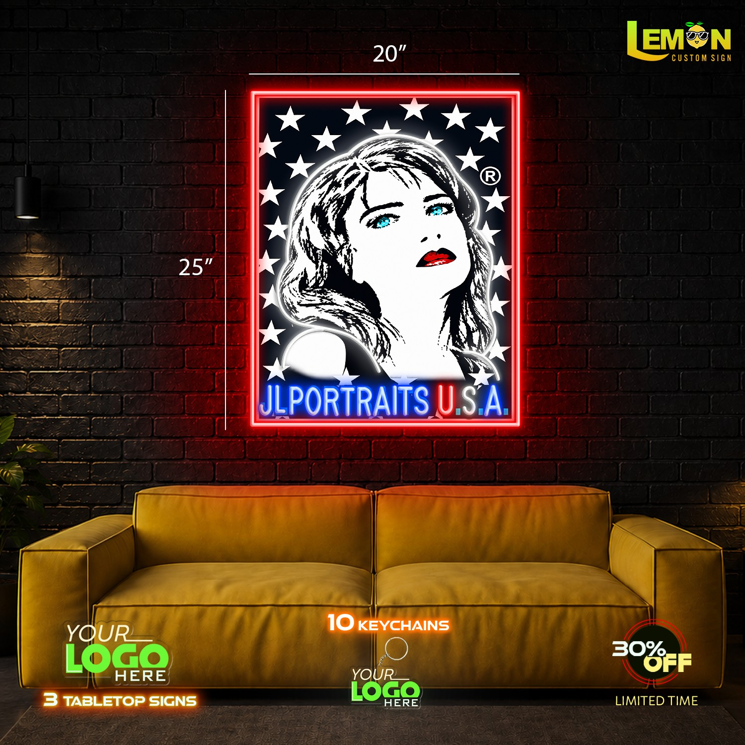 JL POTRAITS USA | LED NEON SIGN
