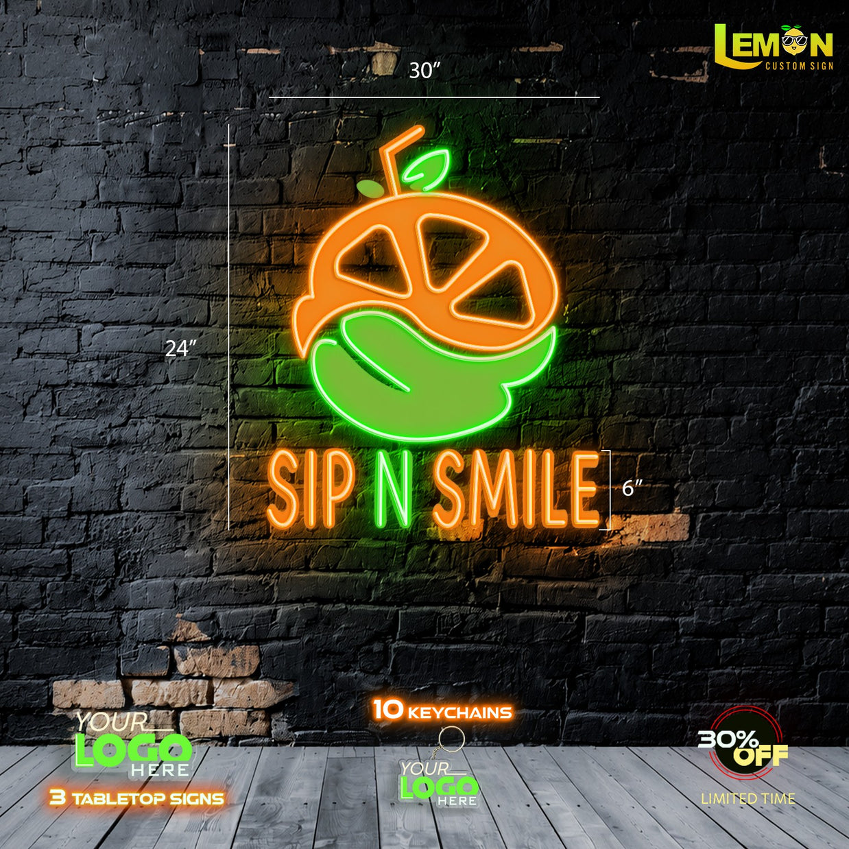 SIP N SMILE | LED NEON SIGN