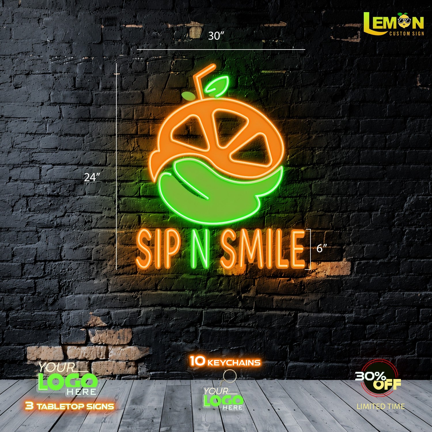 SIP N SMILE | LED NEON SIGN