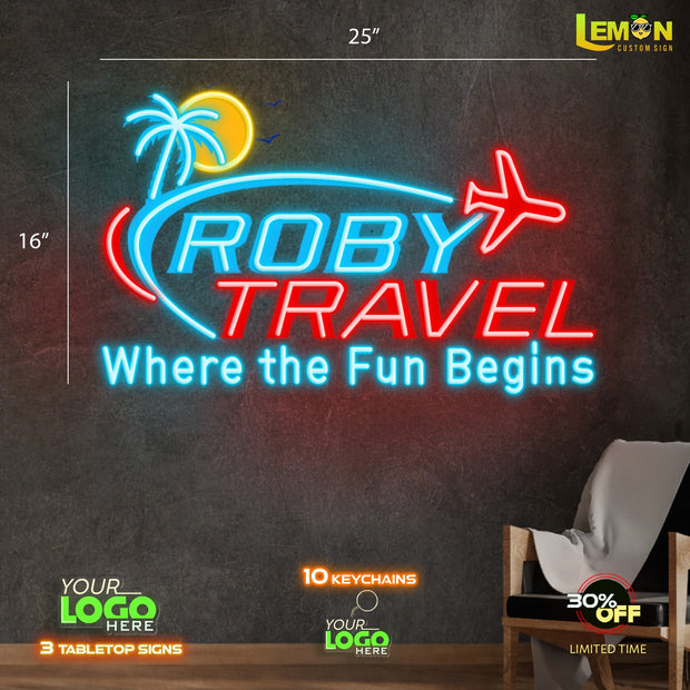 ROBY TRAVEL | LED NEON SIGN