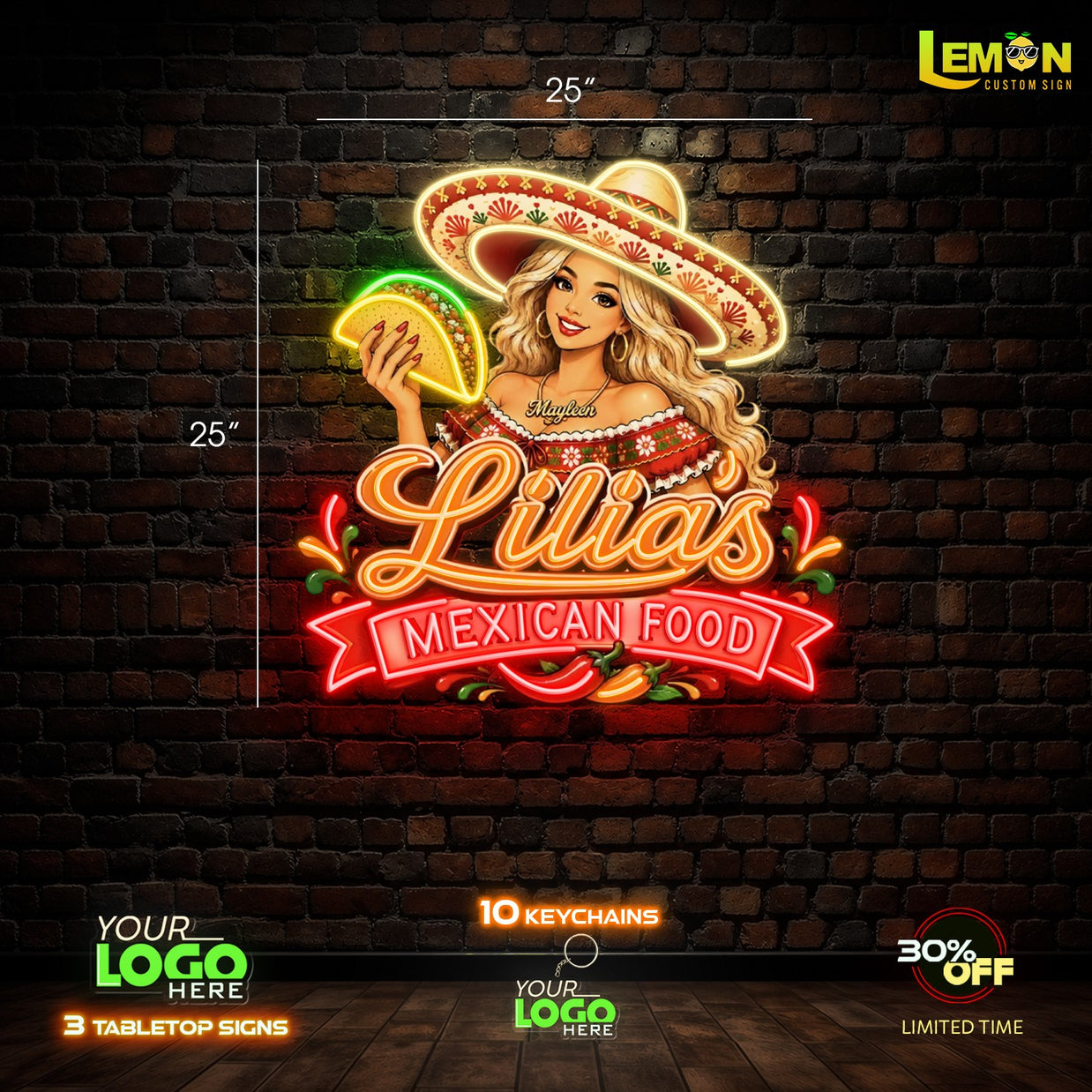 Lilias Mexican Food | LED NEON SIGN