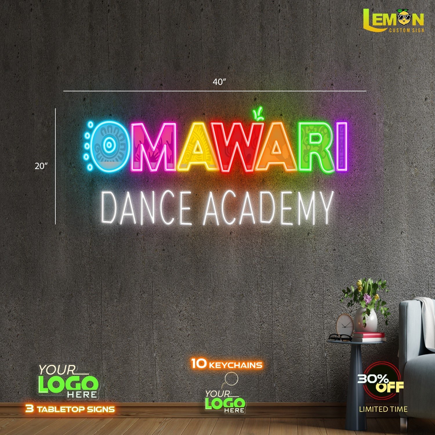 OMAWARI DANCE ACADEMY | LED NEON SIGN