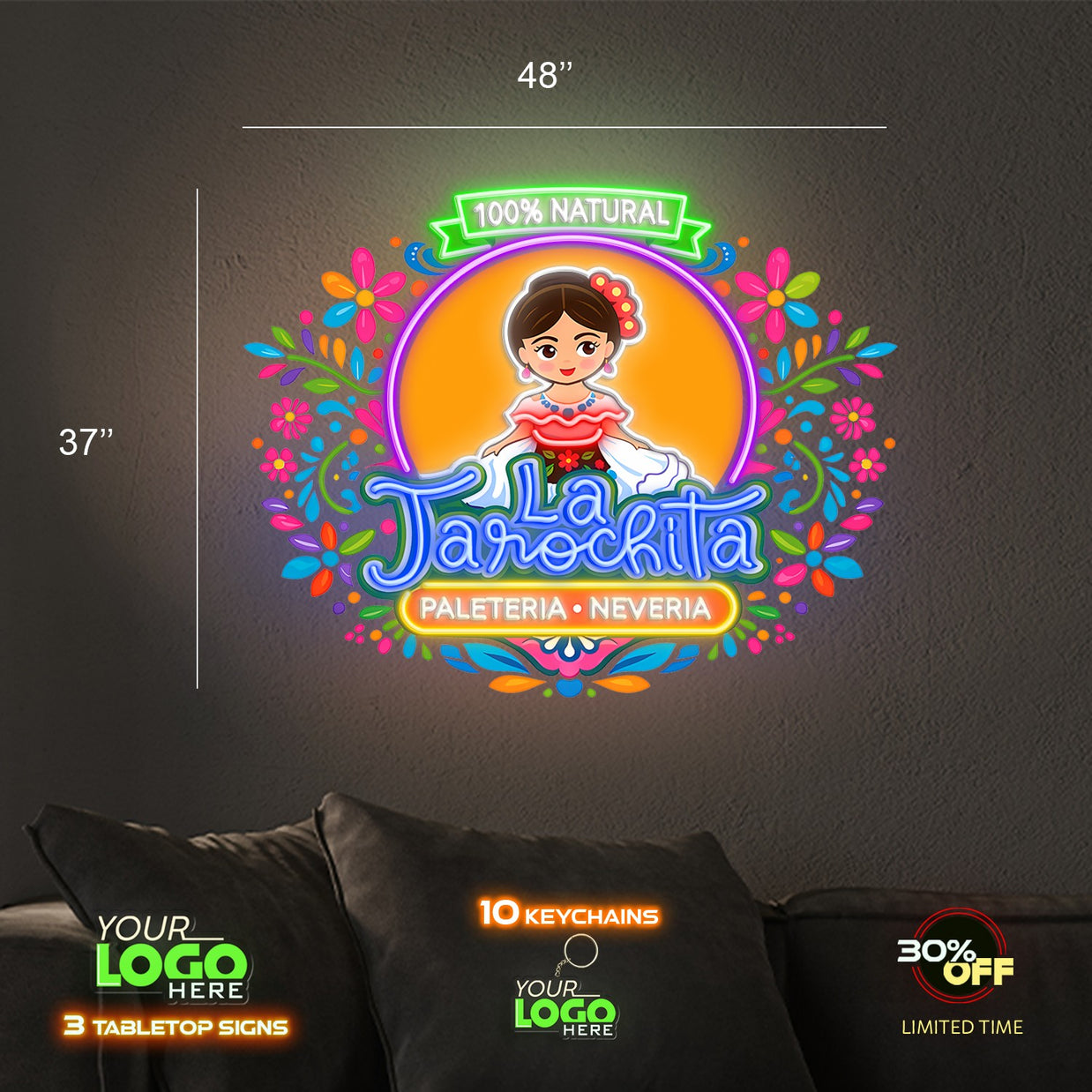 LA JAROCHITA | LED NEON SIGN ( 4 Signs)